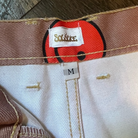 Solstice Intimates NWOT Adorable Mellow Printed Denim Hippy Happy Pants Size M - Picture 4 of 9